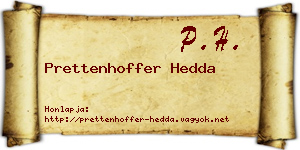 Prettenhoffer Hedda névjegykártya